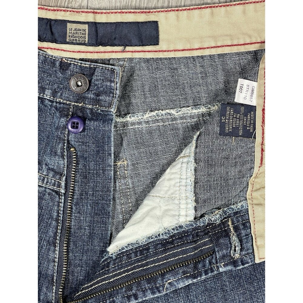 Vintage Marithe Francois Girbaud Wide Leg Baggy Denim Jeans - Men Size 34 X 29 - Picture 13 of 16